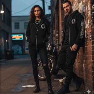 Chrome hearts hoddie With ziper